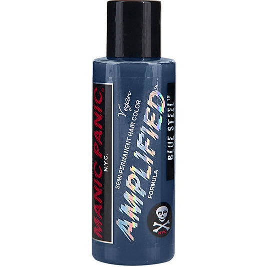 Manic Panic Blue Steel Amplified Bottle - Semi-Permanent Hair Dye - 118Ml